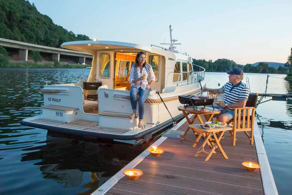 Exterior view of Adagio, a Linssen Grand Sturdy 35.0 Sedan other at Kinrooi, Belgium
