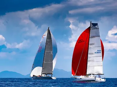 Exterior view of Purple Rain, a Pogo Structures Pogo 12.5 sailboat at Alameda, United States