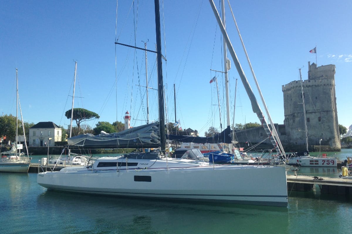 Exterior view of Purple Rain, a Pogo Structures Pogo 12.5 sailboat at Alameda, United States
