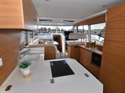 Galley of Kviteseid, a Greenline 39 motorboat at Porsgrunn, Norway