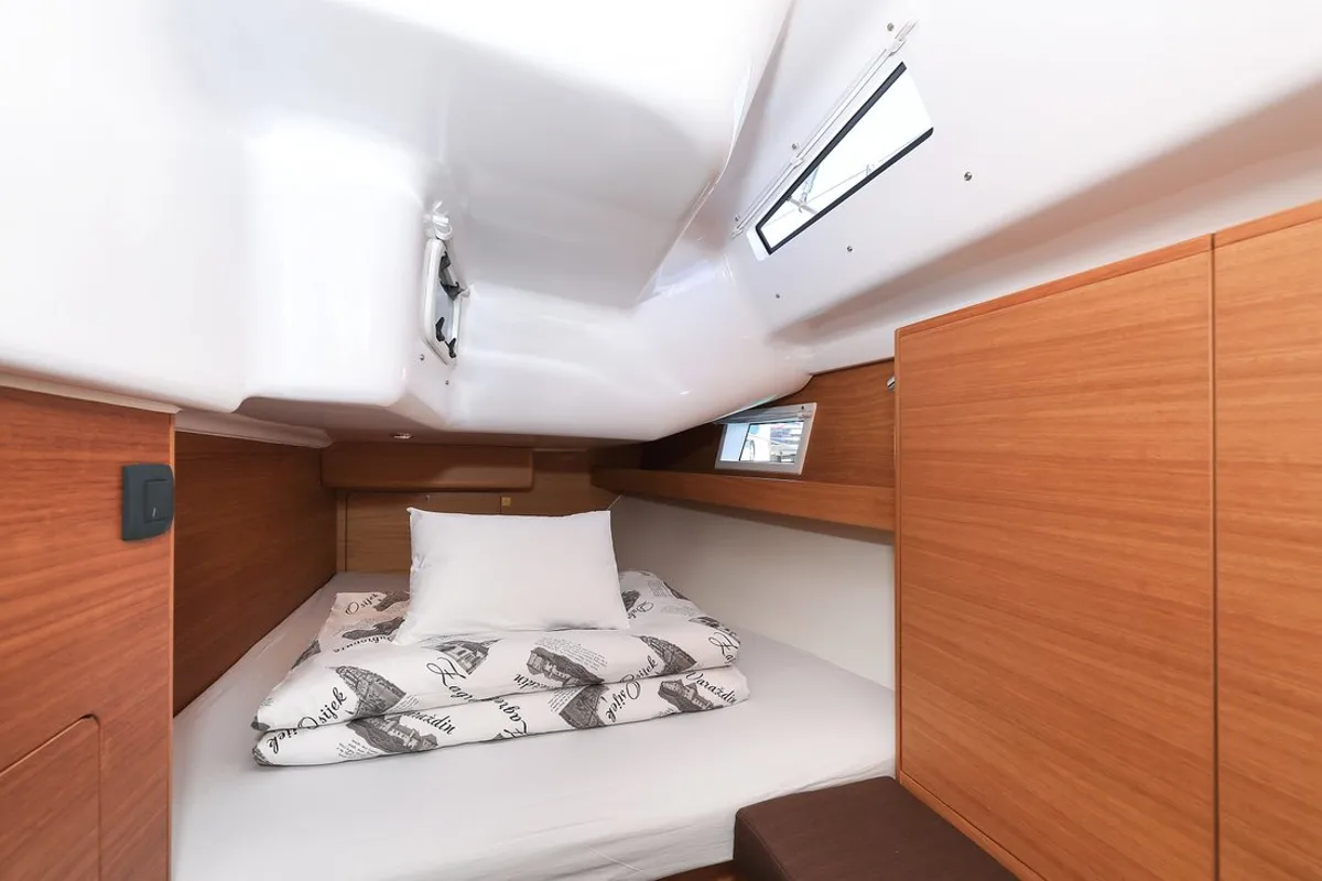 Cabin on Anaya, a Elan Impression 45.1 sailboat at Grad Biograd na Moru, Croatia