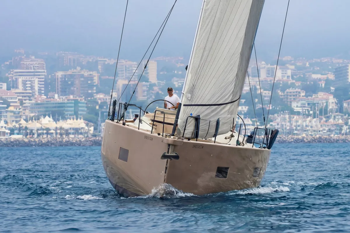Moana, a Beneteau First 53 sailboat at Ibiza, Spain