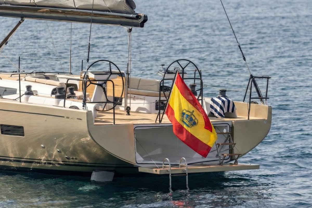 Moana, a Beneteau First 53 sailboat at Ibiza, Spain
