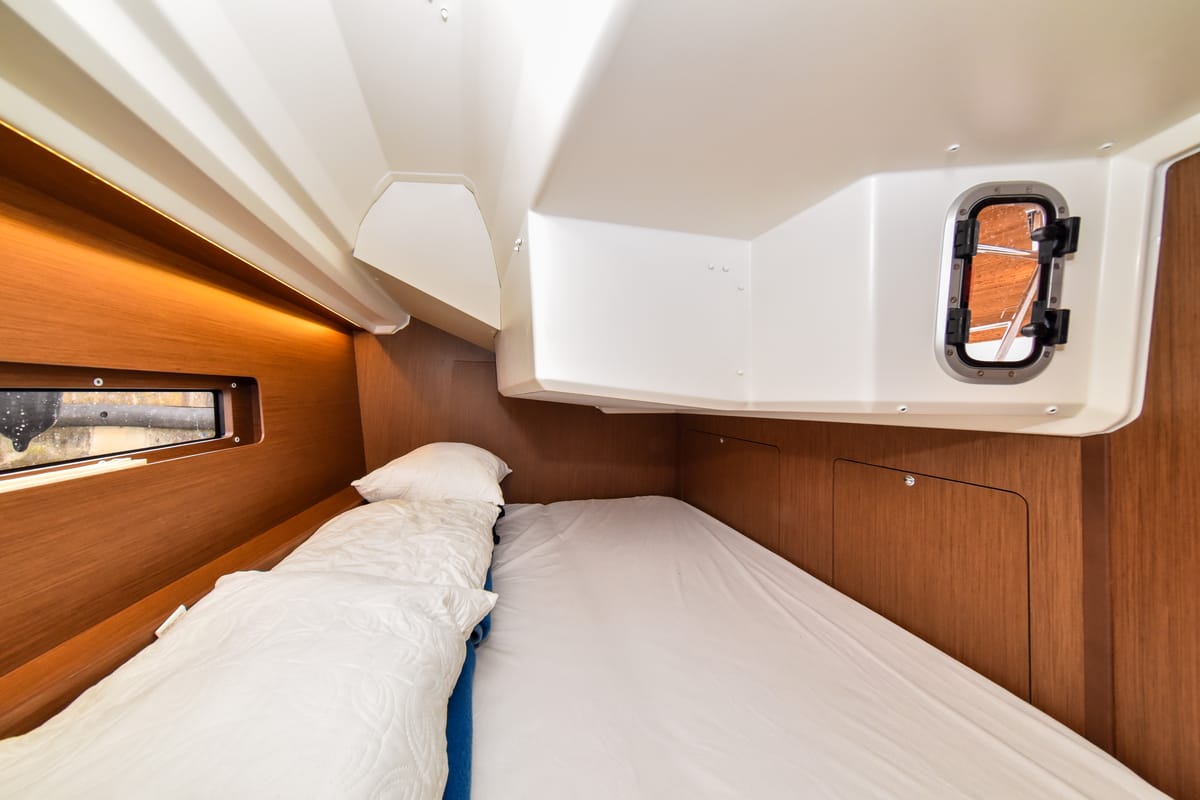 Deck of Eylin, a Beneteau Oceanis 40.1 sailboat at Zadar, Croatia