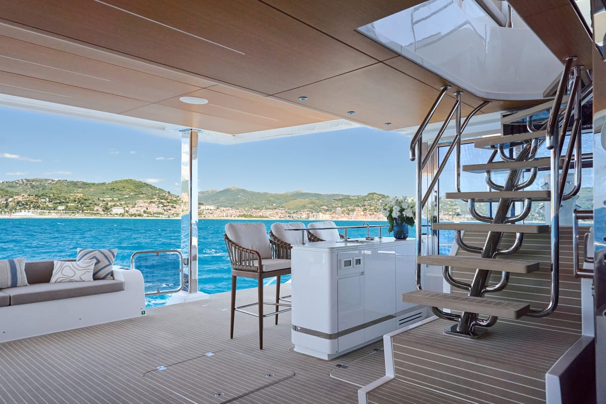 Cabin on ATRAVERSIA, a Gulet x-reuse catamaran at Imperia, Italy