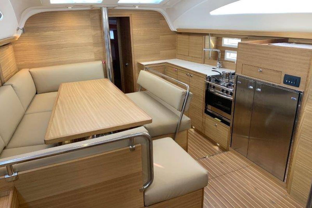 Salon of Lena, a Elan Impression 45.1 sailboat at Grad Pula, Croatia