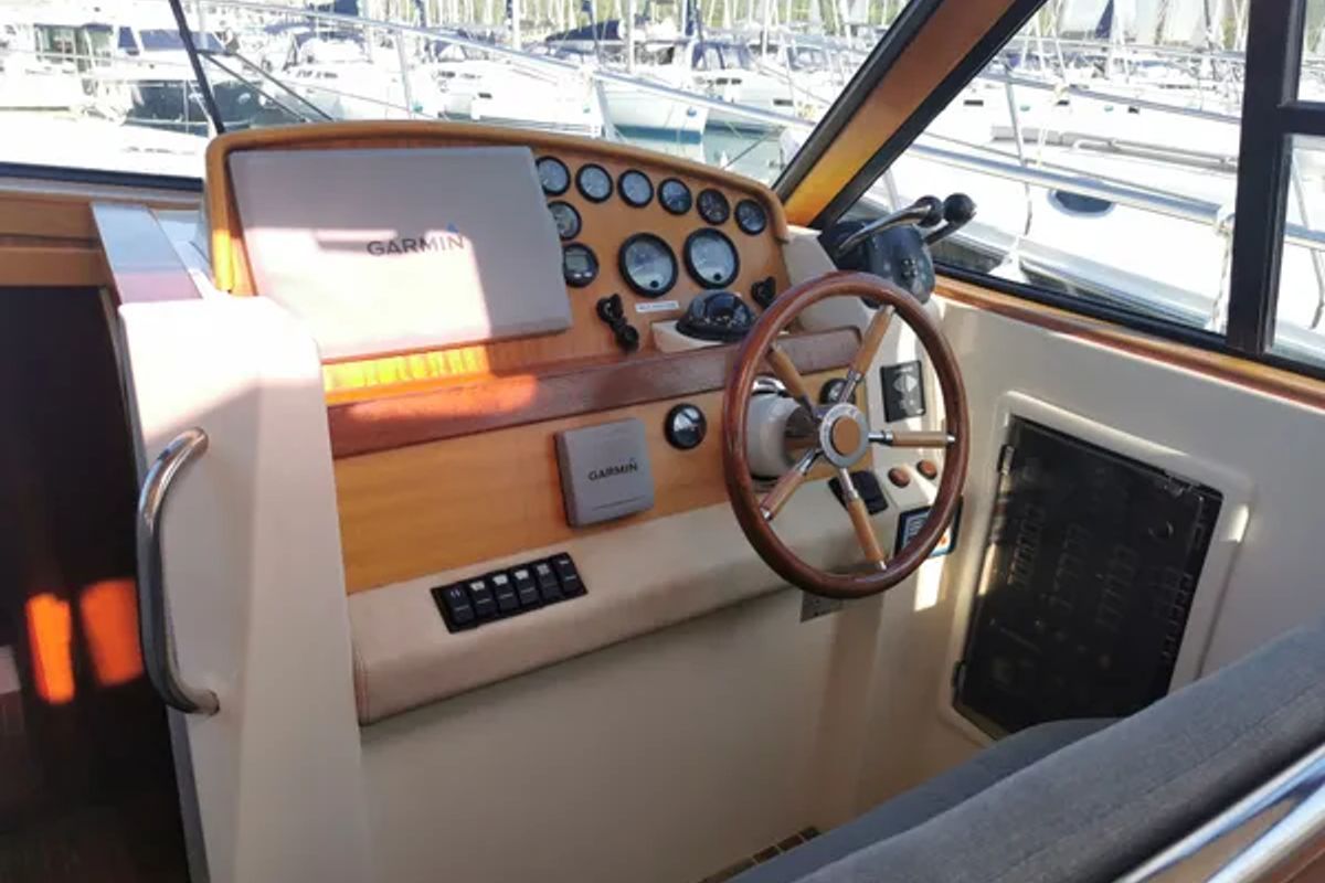 Cockpit of Roberta, a SAS - Vektor Adriana 44 yacht at Općina Sukošan, Croatia