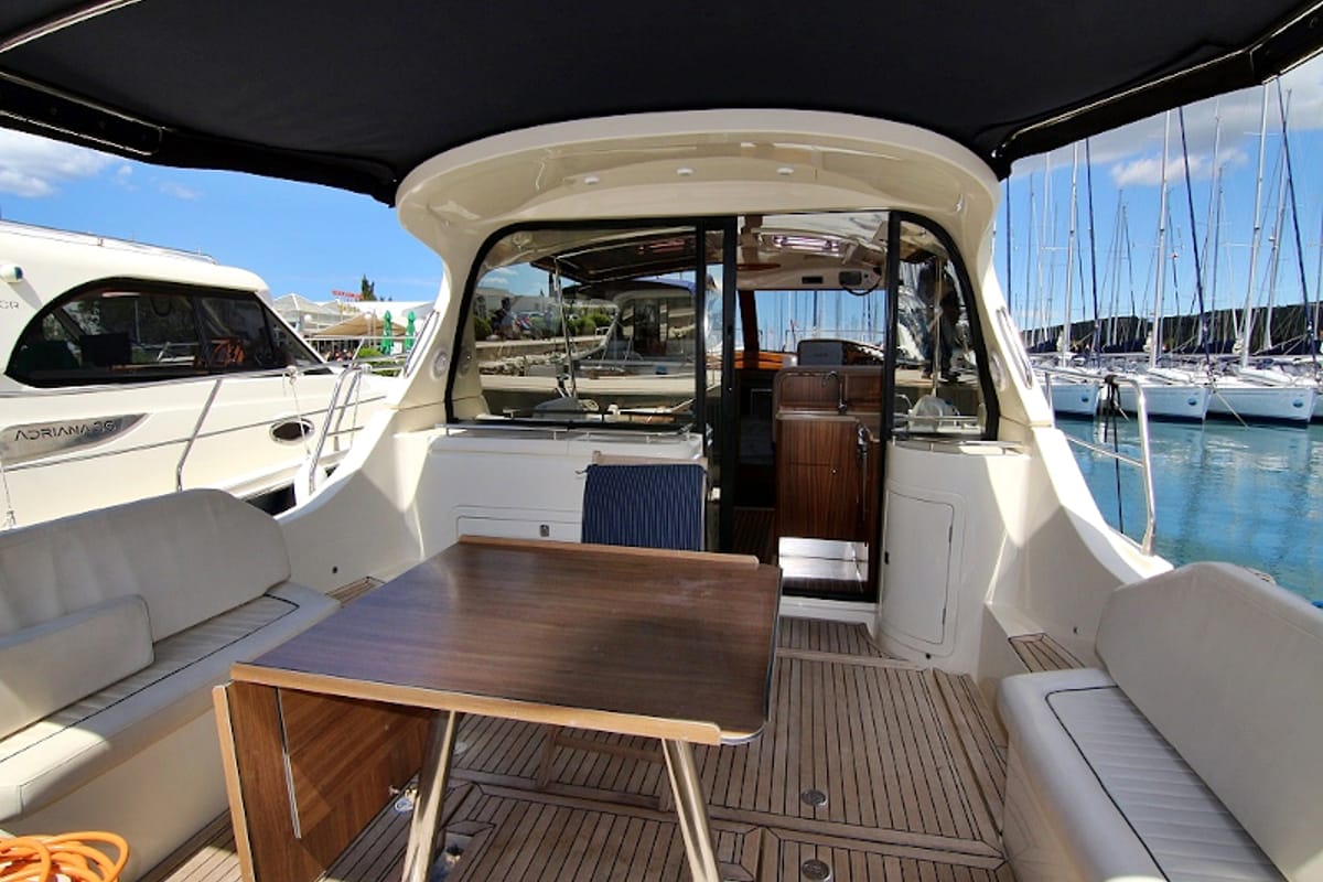 Deck of Roberta, a SAS - Vektor Adriana 44 yacht at Općina Sukošan, Croatia