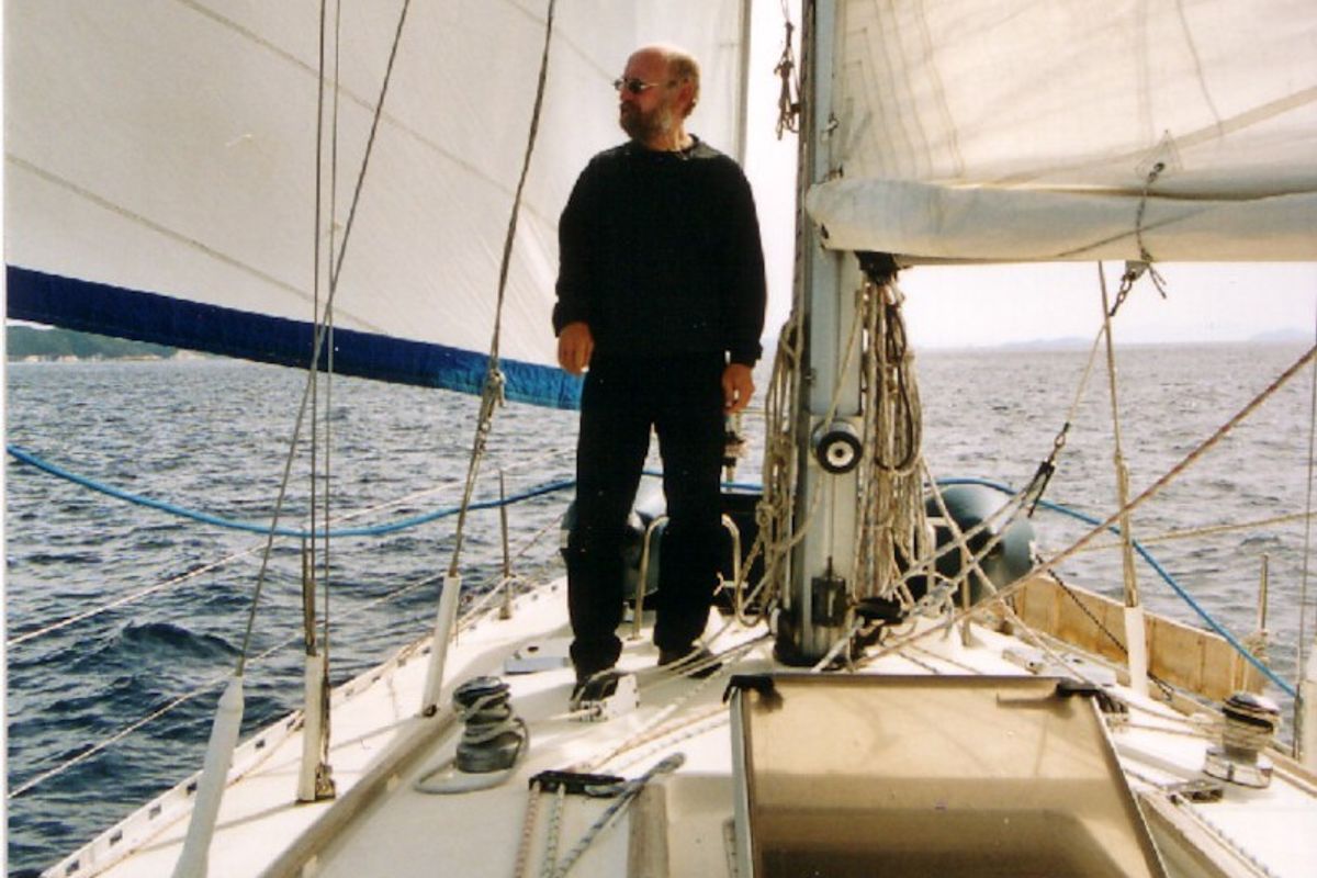 Deck of Myrto, a Dufour Gib Sea 442 sailboat at Athens, Greece