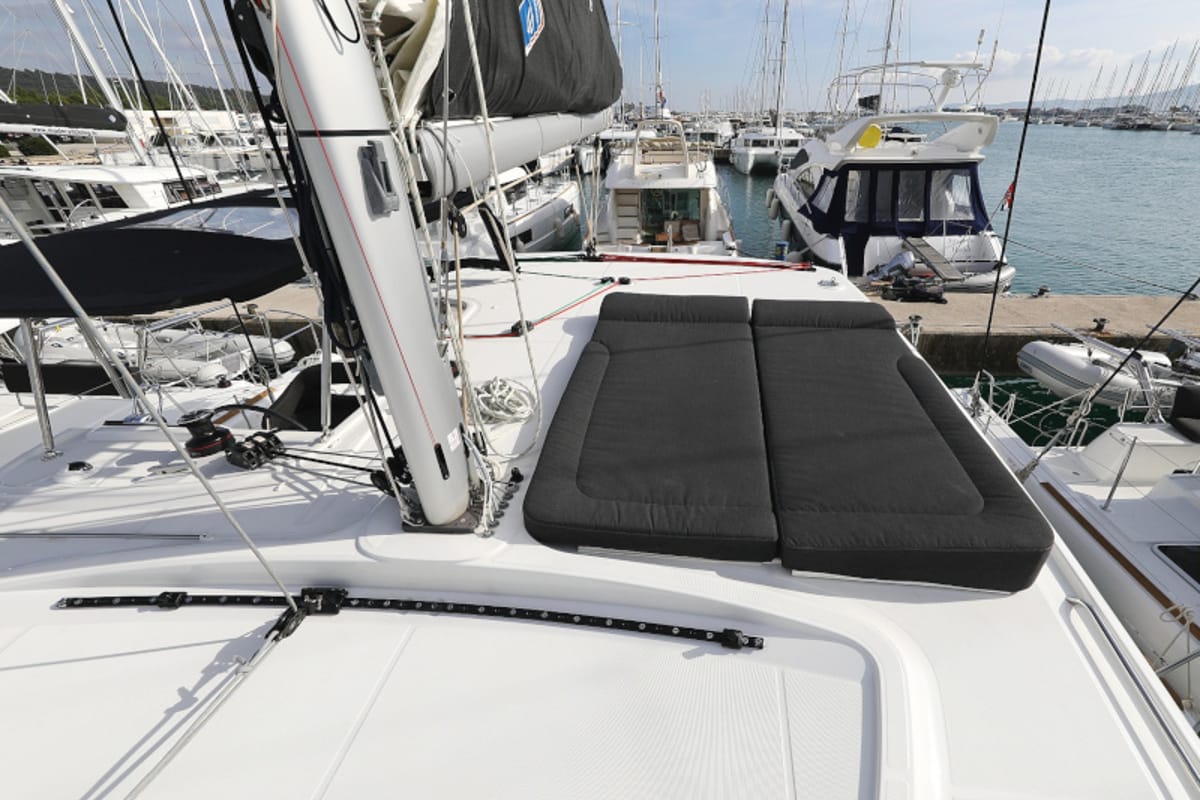 Deck of Mari, a Lagoon 40 catamaran at Općina Sukošan, Croatia