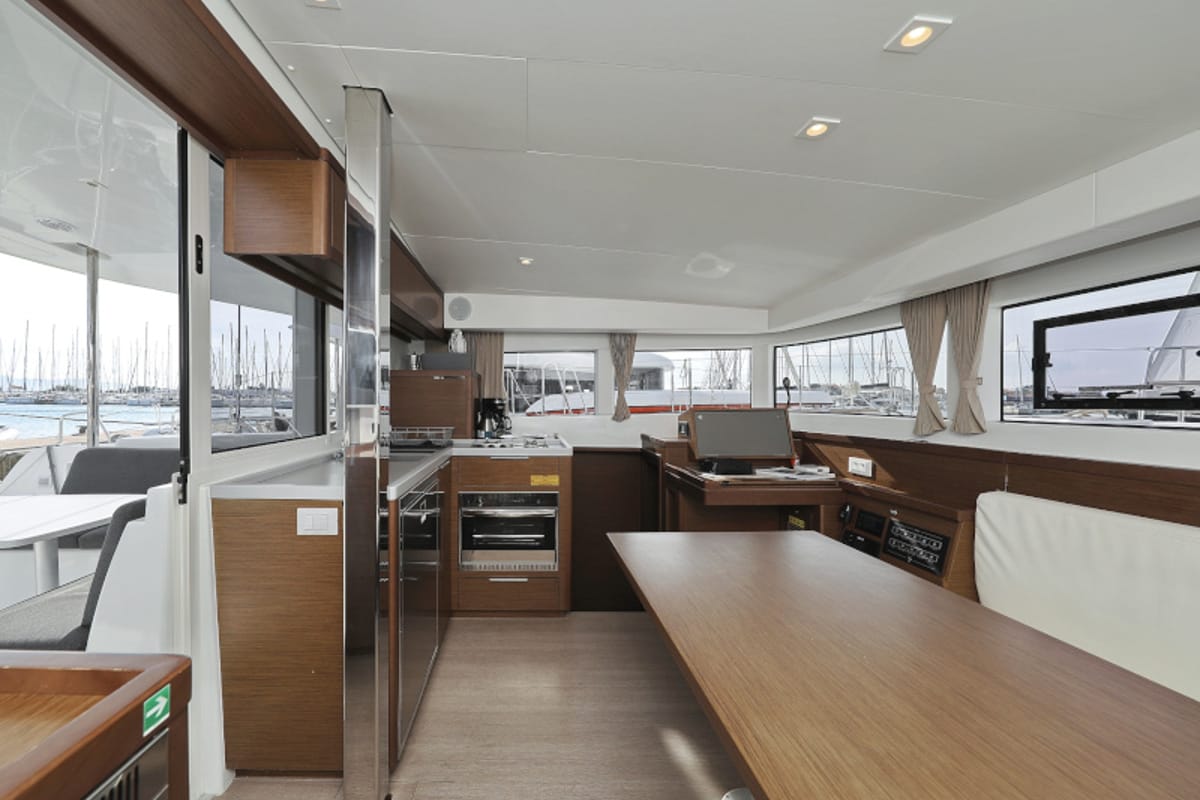 Galley of Mari, a Lagoon 40 catamaran at Općina Sukošan, Croatia