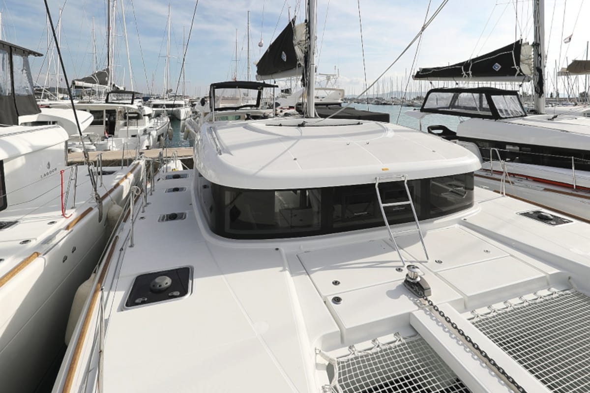 Exterior view of Mari, a Lagoon 40 catamaran at Općina Sukošan, Croatia