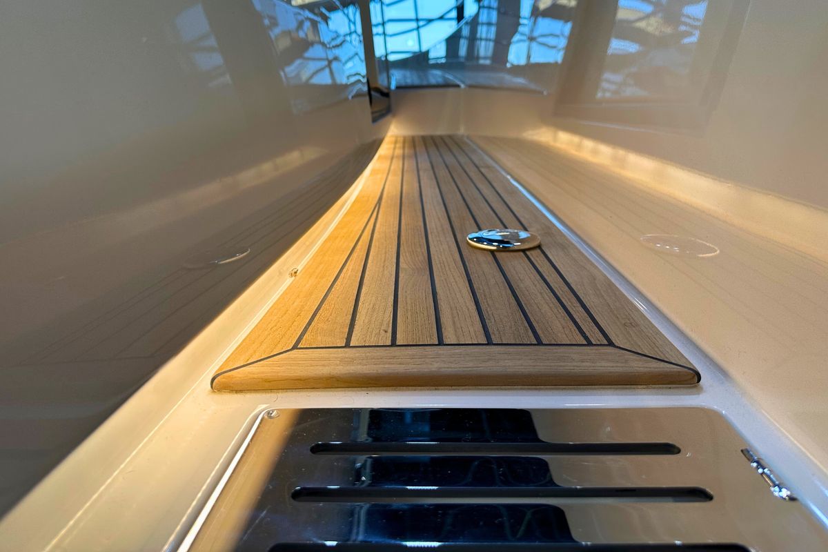 DALMATIA, a Nimbus 305 Coupe motorboat at Split, Croatia