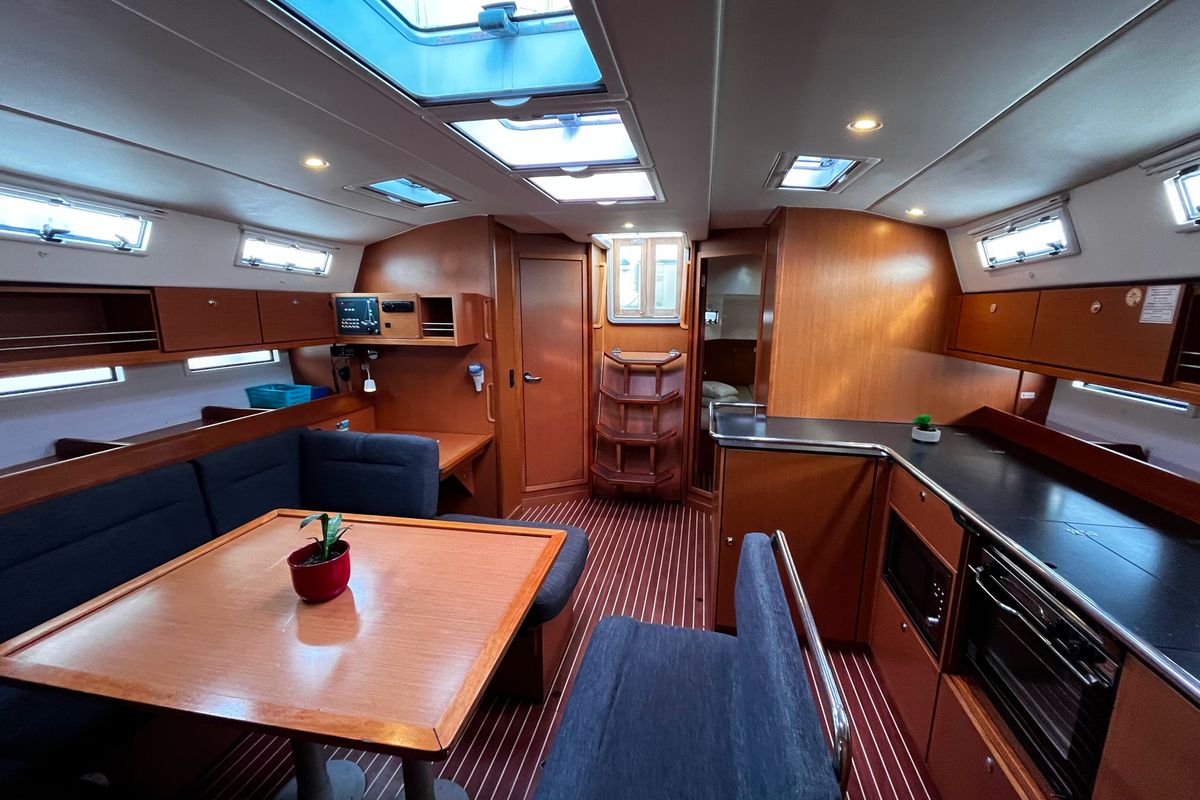 Salon of Grego, a Bavaria Cruiser 45 sailboat at Općina Sukošan, Croatia