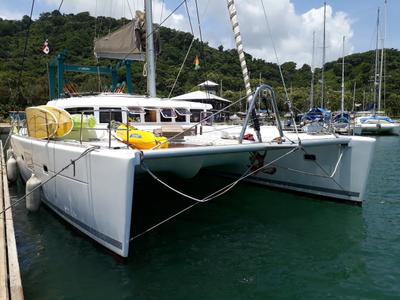 Exterior view of Vip One, a Lagoon 500 catamaran at San Blas, Corazon de Jesus, Panama