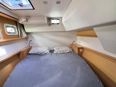 Cabin on Zil Seashell, a Lagoon 450 Fly catamaran at Eden Island Marina, Seychelles