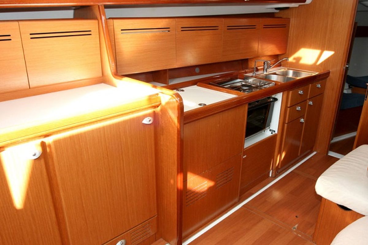 Galley of ORION XI, a Beneteau Cyclades 43.3 sailboat at Volos Municipality, Greece