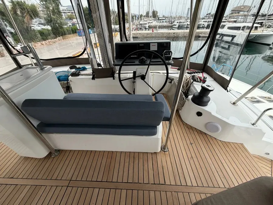 Kos 52.CAT3, a Bali 5.2 catamaran at Agios Stefanos, Greece