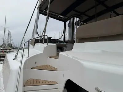 Kos 52.CAT3, a Bali 5.2 catamaran at Agios Stefanos, Greece