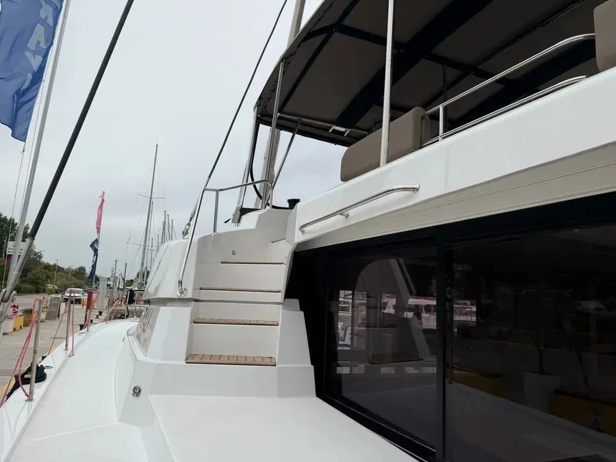Kos 52.CAT3, a Bali 5.2 catamaran at Agios Stefanos, Greece
