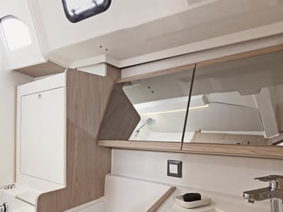 Head on Sunsail 46 Mon Premium, a Beneteau Oceanis 46 sailboat at Gouvia, Greece