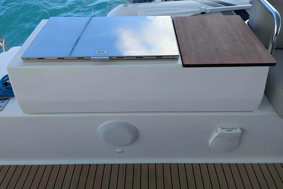 V Circle, a Fountaine Pajot Aura 51 catamaran at Seychelles, Eden Island Marina, Seychelles