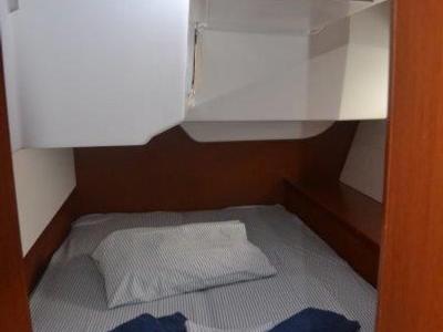 Cabin on Franziska, a Beneteau Oceanis 48 sailboat at Cannigione, Italy