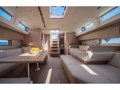 Salon of Eli, a Beneteau Oceanis 51.1 sailboat at Volos Municipality, Greece