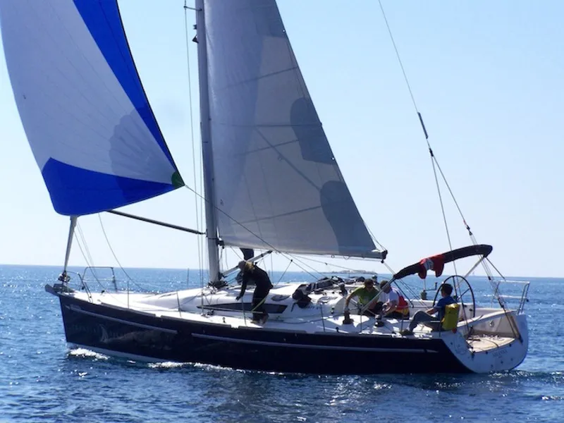 Exterior view of Arianna, a Elan 410 sailboat at Općina Rogoznica, Croatia