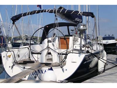 Cockpit of Arianna, a Elan 410 sailboat at Općina Rogoznica, Croatia
