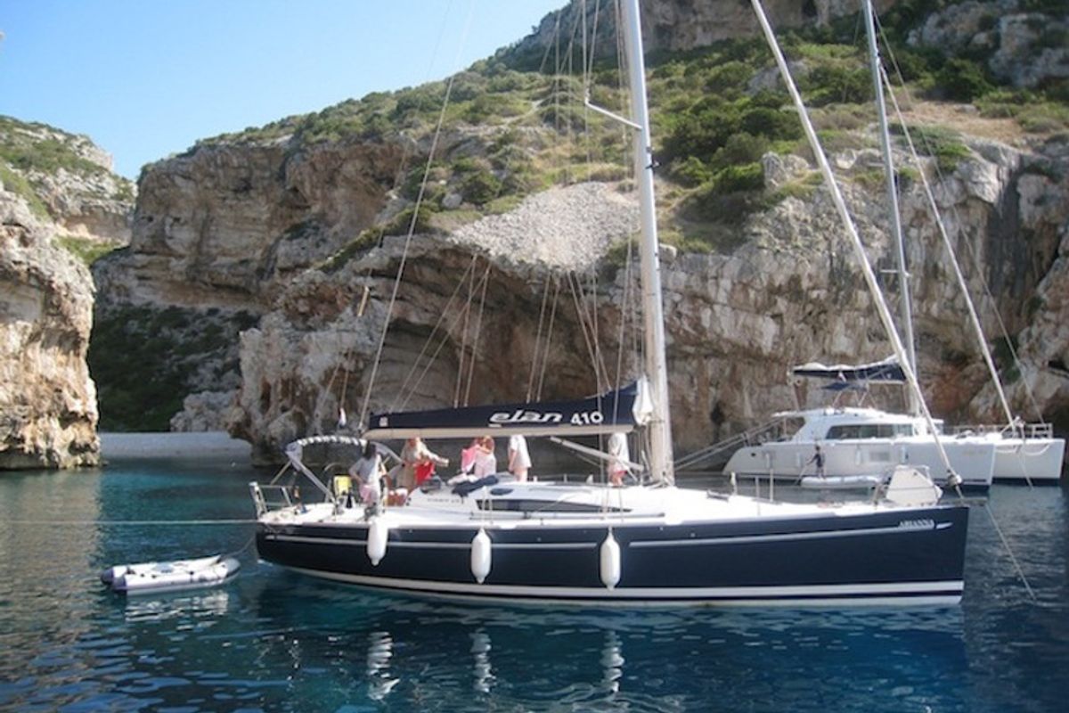 Exterior view of Arianna, a Elan 410 sailboat at Općina Rogoznica, Croatia
