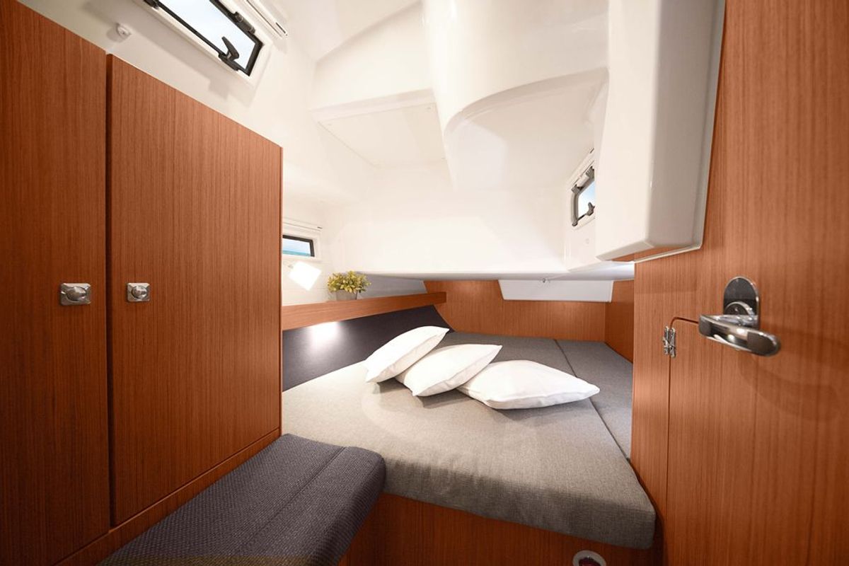 Cabin on Let's Dance, a Bavaria Cruiser 41S sailboat at Pirovac, Croatia