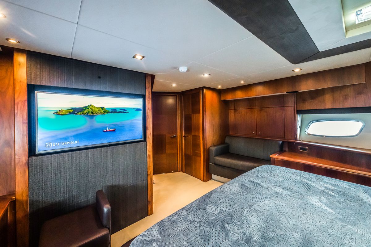Cabin on The Best Way, a Sunseeker Yacht 86 yacht at Dubrovnik, Croatia