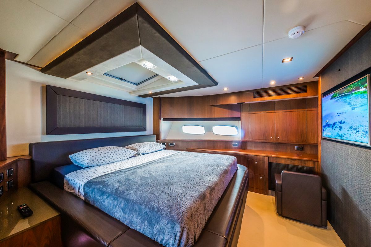 Cabin on The Best Way, a Sunseeker Yacht 86 yacht at Dubrovnik, Croatia