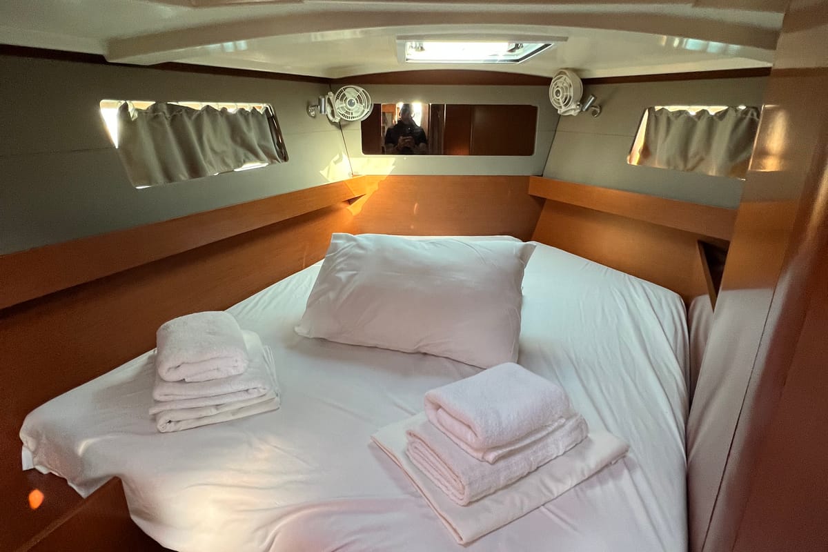 Cabin on Ocyrhoe, a Beneteau Oceanis 41.1 sailboat at Municipal Unit of Rhodes, Greece