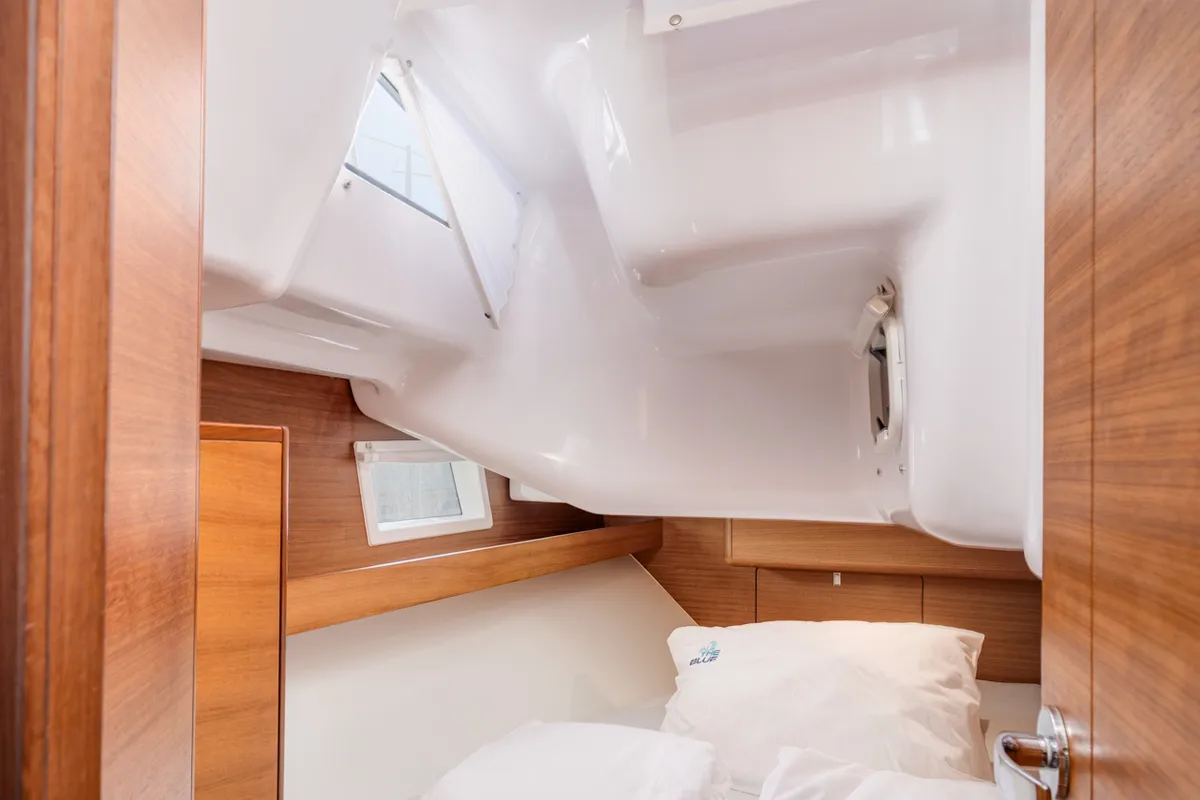 Cabin on Best Secret, a Elan Impression 40.1 sailboat at Punat, Croatia