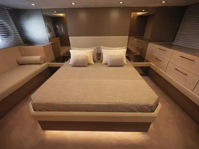 Cabin on Five weeks, a Beneteau Monte Carlo 66 yacht at Castellammare di Stabia, Italy
