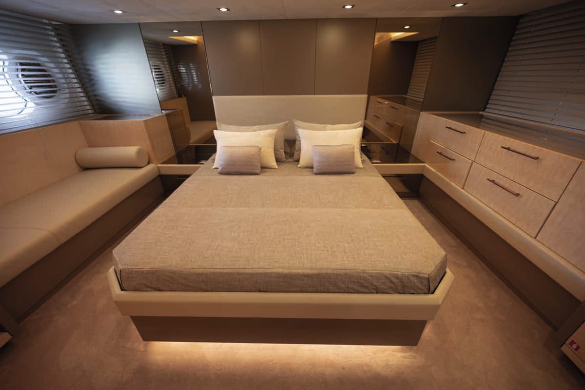 Cabin on Five weeks, a Beneteau Monte Carlo 66 yacht at Castellammare di Stabia, Italy