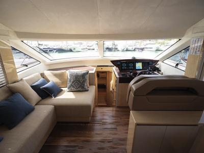 Cockpit of Five weeks, a Beneteau Monte Carlo 66 yacht at Castellammare di Stabia, Italy