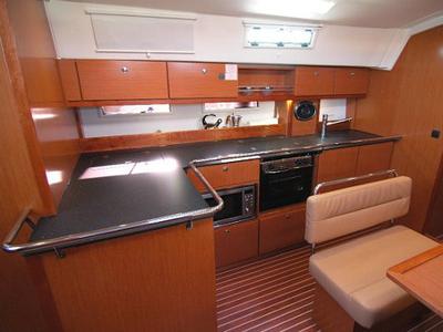 Galley of Hydra, a Bavaria Cruiser 45 sailboat at Olbia, Italy