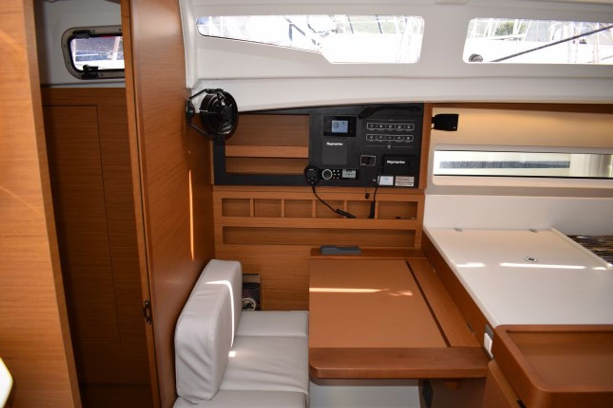 Salon of PROUD MARY, a Jeanneau Sun Odyssey 440 sailboat at Općina Sukošan, Croatia