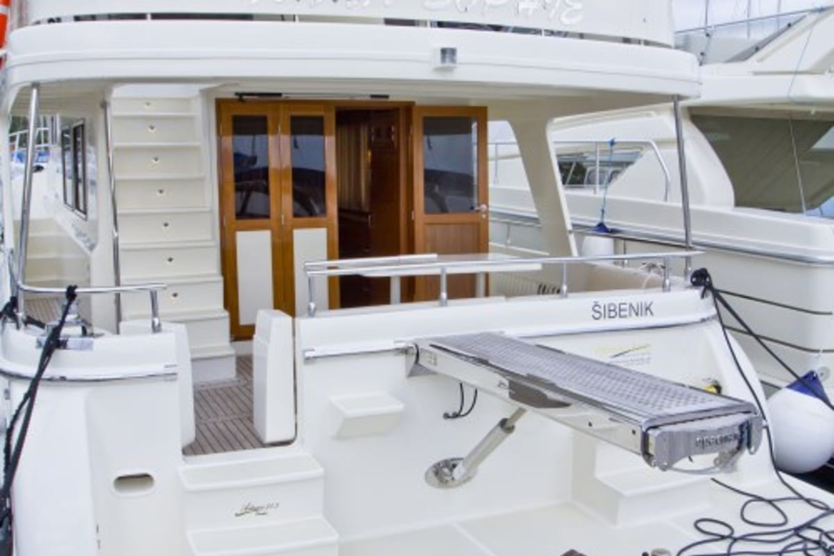Deck of Anna Sophie, a Adagio Yachts Adagio Europa 51.5 motorboat at Primošten, Croatia