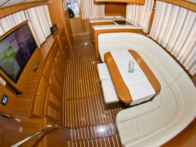 Salon of Anna Sophie, a Adagio Yachts Adagio Europa 51.5 motorboat at Primošten, Croatia