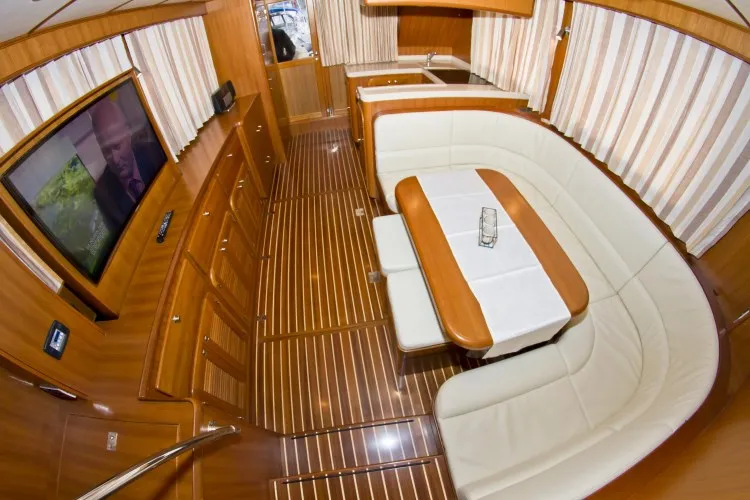 Salon of Anna Sophie, a Adagio Yachts Adagio Europa 51.5 motorboat at Primošten, Croatia