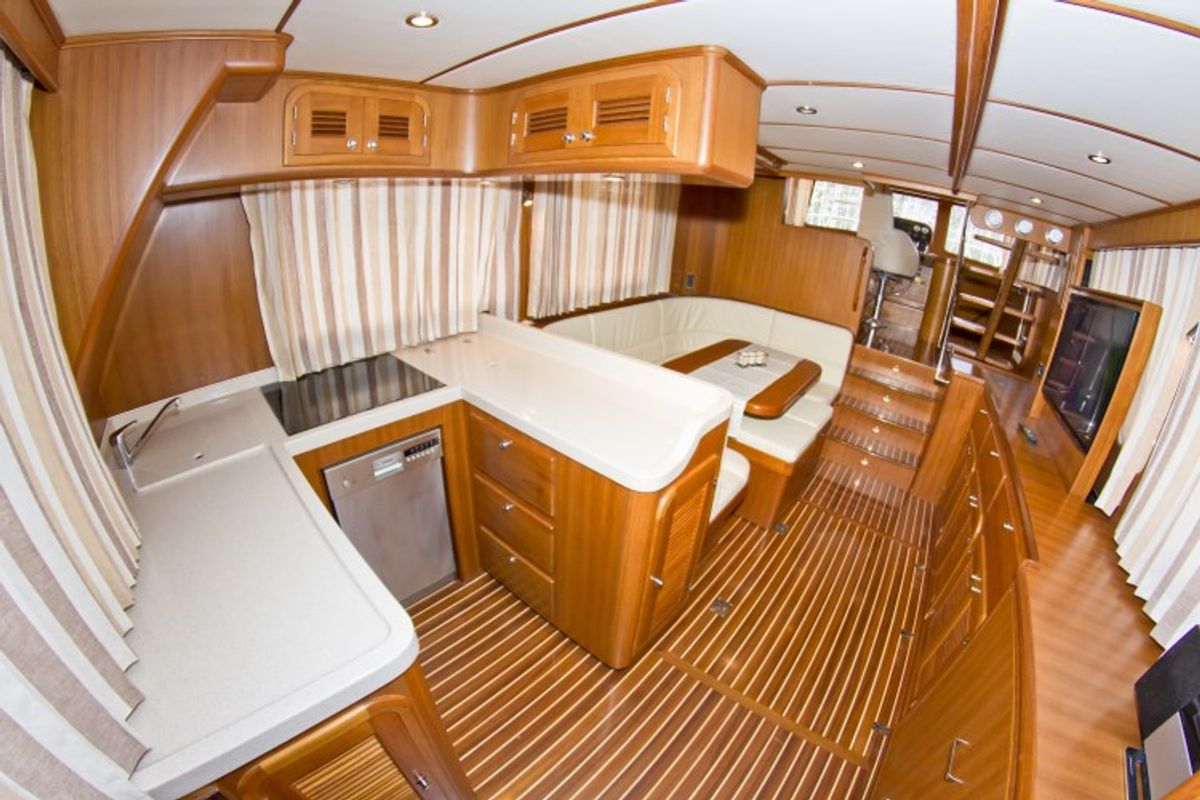 Galley of Anna Sophie, a Adagio Yachts Adagio Europa 51.5 motorboat at Primošten, Croatia