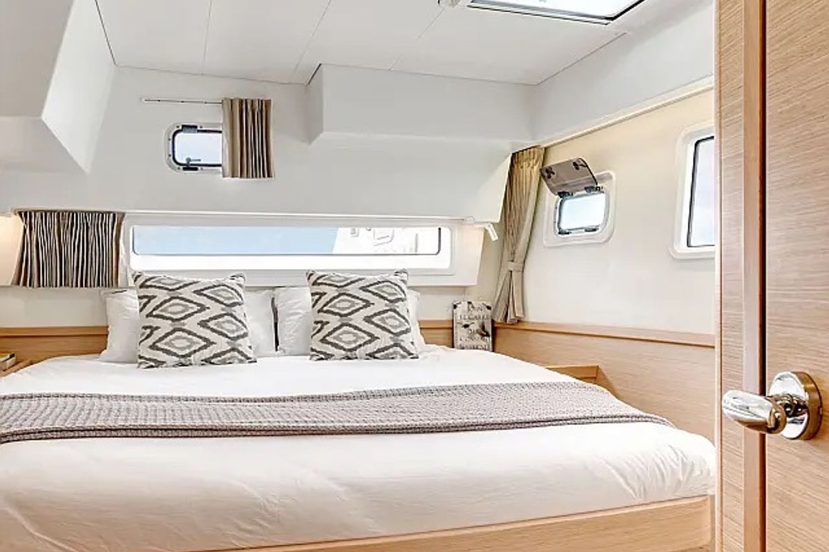 Cabin on Skylight, a Lagoon 42 catamaran at Grad Trogir, Croatia