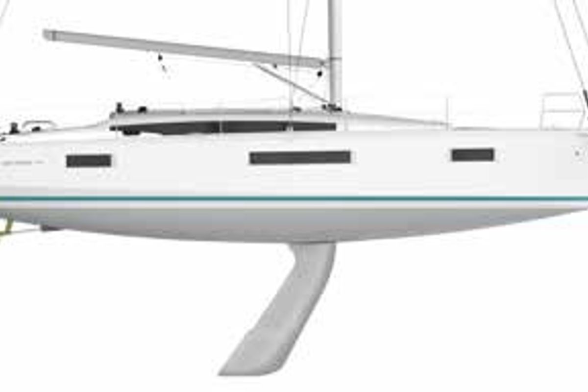Nantes, a Jeanneau Sun Odyssey 440 sailboat at Capo d'Orlando, Italy