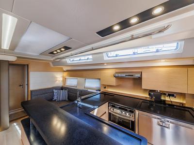 Galley of Mischief 2.0, a Hanse Yachts Hanse 588 sailboat at Općina Sukošan, Croatia