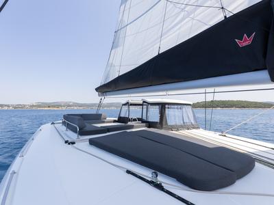 Deck of WANDERER, a Lagoon 43 catamaran at Općina Rogoznica, Croatia