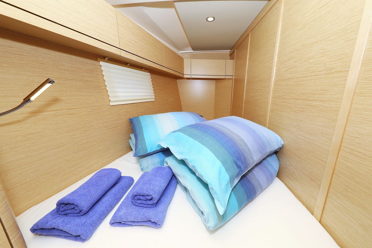 Cabin on Khaleesi, a Hanse Yachts Hanse 508 sailboat at Grad Kaštela, Croatia
